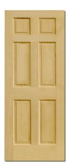 Facroy Direct Doors INTERIOR ENGINEERED HEMLOCK 6 PANEL RAISED PANEL FIR AND HEMLOCKHemlock 6 panel Raised