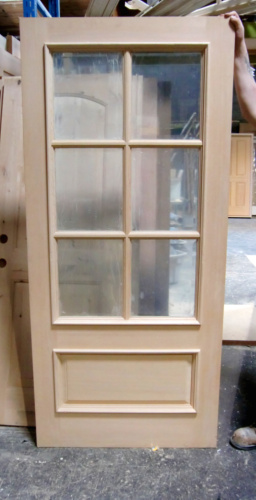 Facroy Direct Doors Hemlock 1 Panel 6 Lite with Low E